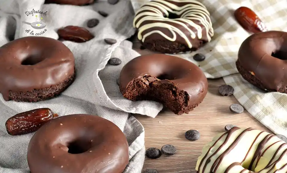 Donuts de calabaza y chocolate 